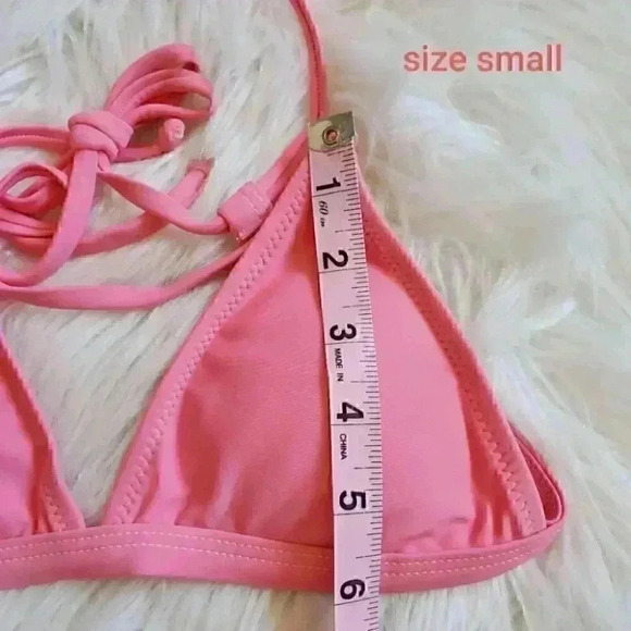Cheeky tropical floral print pink bikini Size Small NWT - Picture 5 of 8